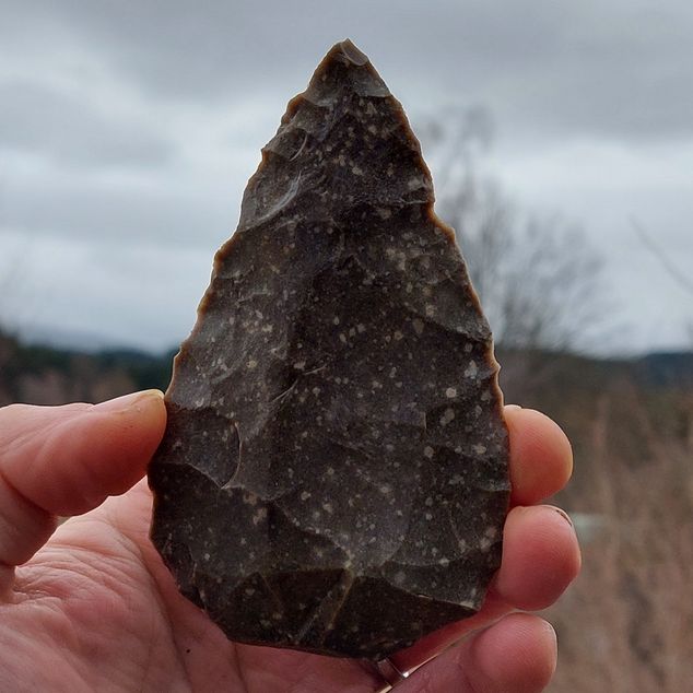 Pěstní klín – Pěstní klín z kropenatého silicitu – obrázek 6 z 6