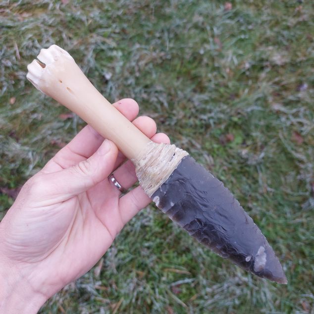 Pazourkový nůž – Dýka Jelení kost – obrázek 4 z 5