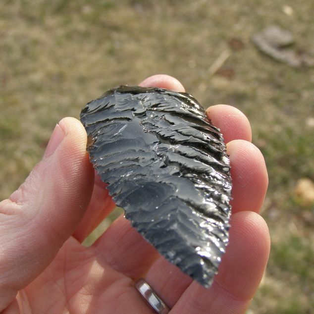 Pazourkový nůž – Obsidiánový nůž – obrázek 3 z 7