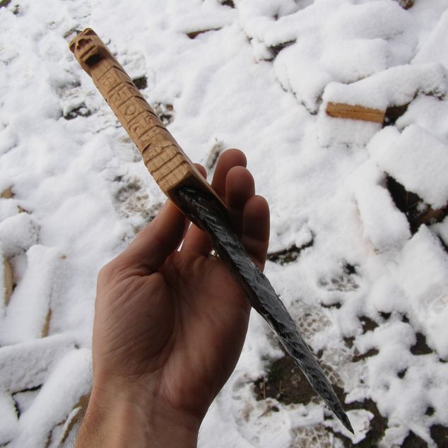 Pazourkový nůž – Mayská dýka – obrázek 2 z 13