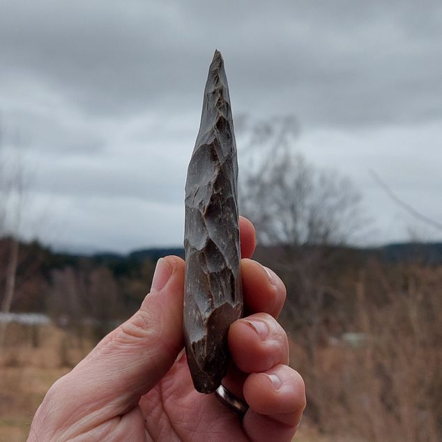 Pěstní klín – Pěstní klín z kropenatého silicitu – obrázek 5 z 6