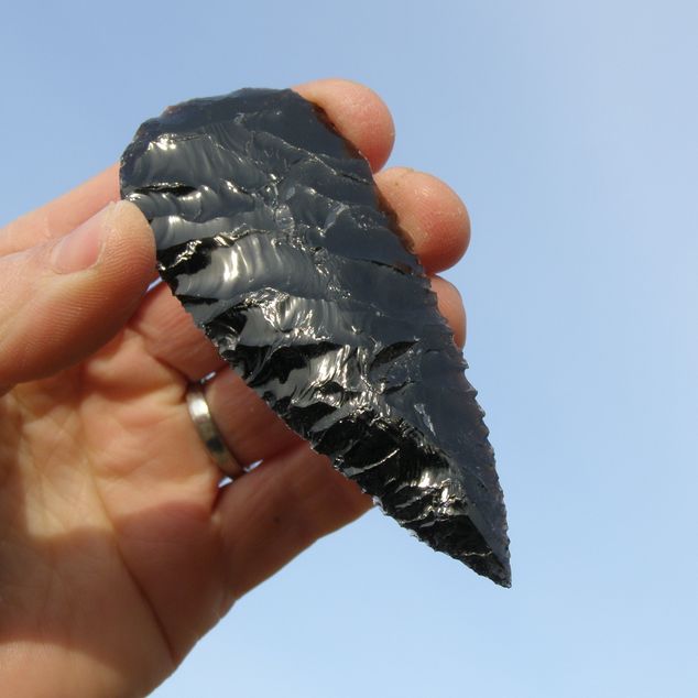 Pazourkový nůž – Obsidiánový nůž – obrázek 6 z 7