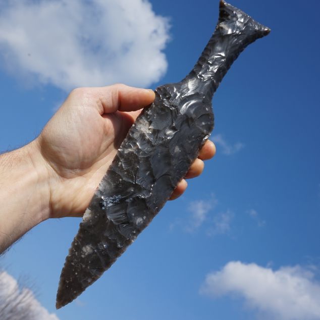 Pazourkový nůž – Velká severská dýka – obrázek 3 z 5