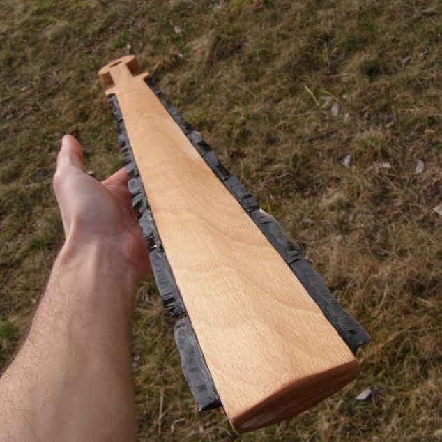 Pazourkový nůž – Aztécký meč – obrázek 12 z 12